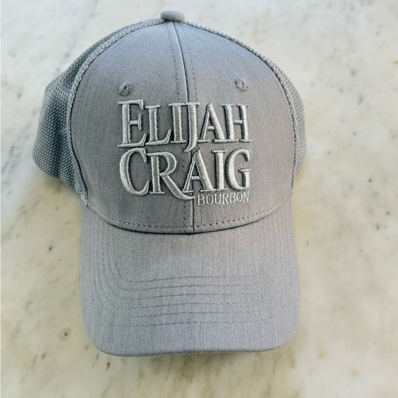 Other - Elijah Craig Raised Logo Gray Baseball Trucker Cap